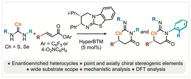 Graphical abstract: Isothiourea catalysed enantioselective generation of point and axially chiral iminothia- and iminoselenazinanones