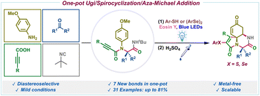 A Highly Diastereoselective One Pot Ugi Radical Spirocyclization Aza