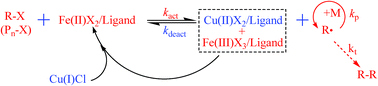 Graphical abstract: AGET ATRP of methyl methacrylatevia a bimetallic catalyst
