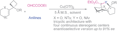 Graphical abstract: Catalytic intermolecular carbon electrophile induced semipinacol rearrangement
