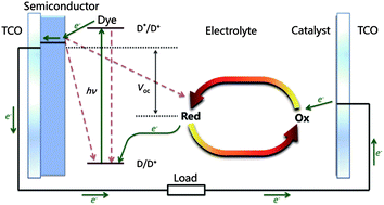 Graphical abstract: Iodine/iodide-free redox shuttles for liquid electrolyte-based dye-sensitized solar cells
