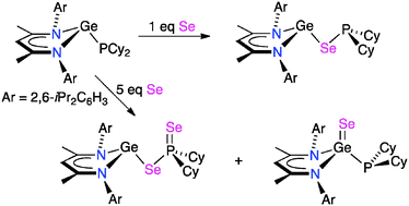 Graphical abstract: Why compete when you can share? Competitive reactivity of germanium and phosphorus with selenium