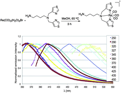 Graphical abstract: Emission wavelength variation with changes in excitation in a Re(i)–bisthiazole ligand complex that breaks the Kasha–Vavilov rule