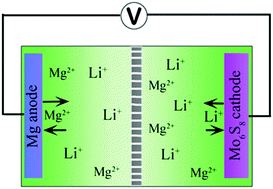 Graphical abstract: High performance batteries based on hybrid magnesium and lithium chemistry