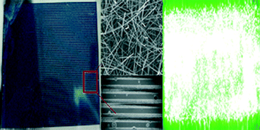Graphical abstract: A simple SVS method for obtaining large-scale WO3 nanowire cold cathode emitters at atmospheric pressure and low temperature