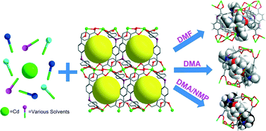 Graphical abstract: Pore-controlled formation of 0D metal complexes in anionic 3D metal–organic frameworks