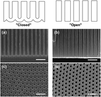 Graphical abstract: Adsorption in alumina pores open at one and at both ends