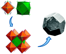 Graphical abstract: A rare cationic building block that generates a new type of polyhedral network with “cross-linked” pto topology