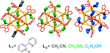 Graphical abstract: The solvent effect on the structural and magnetic features of bidentate ligand-capped {CoII9[WV(CN)8]6} single-molecule magnets