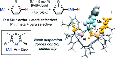 Graphical abstract: Room temperature catalytic carbon–hydrogen bond alumination of unactivated arenes: mechanism and selectivity