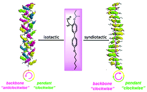 Graphical abstract: Effect of the tactic structure on the chiroptical properties of helical vinylbiphenyl polymers