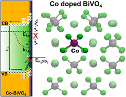 Graphical abstract: Accelerating water oxidation on BiVO4 photoanodes via surface modification with Co dopants