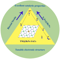 Graphical abstract: Tunable electronic structure and excellent catalytic properties of transition-metal-doped BeN4 monolayer