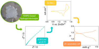 Graphical abstract: TEMPO-oxidized cellulose nanofiber hydrogel electrolyte for rechargeable Zn-ion batteries
