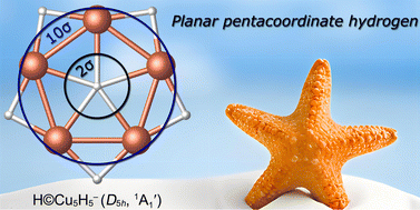 Graphical abstract: D 5h H©Cu5H5−: a covalently bonded planar pentacoordinate hydrogen star