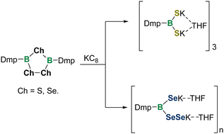 Graphical abstract: Crystalline potassium boryl dithiolate and diselenolate