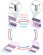 Graphical abstract: Electronically actuated artificial hinged cilia for efficient bidirectional pumping