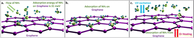 Graphical abstract: Effect of oxygen on ammonia sensing of large area graphene