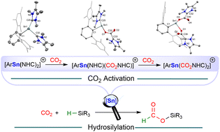 Graphical abstract: CO2 hydrosilylation catalyzed by an N-heterocyclic carbene (NHC)-stabilized stannyliumylidene