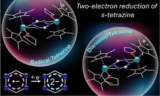 Graphical abstract: Stabilizing an exotic dianionic tetrazine bridge in a Ln2 metallocene
