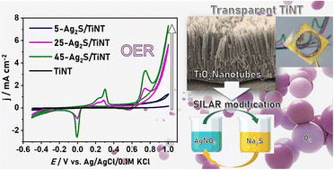 Graphical abstract: Transparent TiO2 nanotubes supporting silver sulfide for photoelectrochemical water splitting
