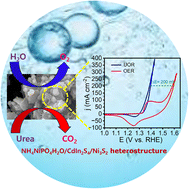 Graphical abstract: Layered ammonium metal phosphate based heterostructure with phosphate–sulfide interfacial synergy for efficient oxygen evolution and urea oxidation reactions