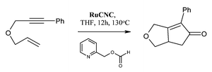Graphical abstract: Immobilized heterobimetallic Ru/Co nanoparticle-catalyzed Pauson–Khand-type reactions in the presence of pyridylmethyl formate