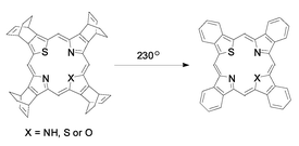 Graphical abstract: First synthesis of a series of core-modified tetrabenzoporphyrins