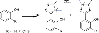 Graphical abstract: A short and efficient preparation of methyl-[1,2,4]oxadiazolium derivatives with plant-inducing activity