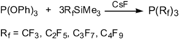 Graphical abstract: The synthesis of tris(perfluoroalkyl)phosphines
