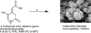 Graphical abstract: Efficient preparation and improved sensitivity of molecularly imprinted polymers using room temperature ionic liquids