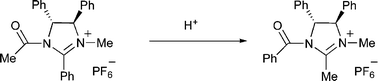 Graphical abstract: Unexpected behaviour of tosylated and acetylated imidazolinium salts