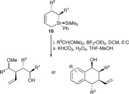 Graphical abstract: Hosomi–Sakurai reactions of silacyclohexenes