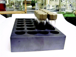 Graphical abstract: Assessment and use of two silicon carbide multi-well plates for library synthesis and proteolytic digests using microwave heating