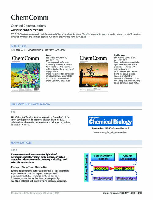 Contents and Highlights in Chemical Biology