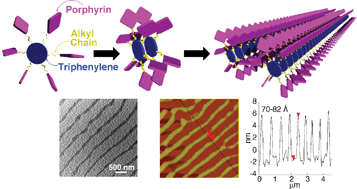 Graphical abstract: Synthesis and aggregate formation of triphenylene core-centered porphyrin hexamers