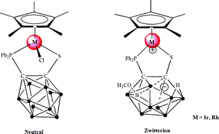 Graphical abstract: Neutral and zwitterionic half-sandwich Ir, Rh complexes supported by P,S-substituted o-carboranyl ligands: Synthesis, characterization and reactivity