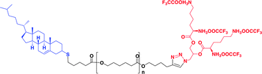 Graphical abstract: Facile synthesis of linear-dendritic cholesteryl-poly(ε-caprolactone)-b-(l-lysine)G2 by thiol-ene and azide-alkyne “click” reactions