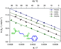 Graphical abstract: Detailed investigation of the propagation rate of urethane acrylates