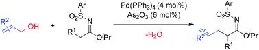 Graphical abstract: Direct use of allylic alcohols in the allylation of sulfonylimidates