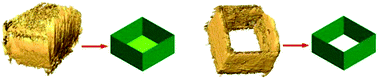 Graphical abstract: Ionic liquid mediated auto-templating assembly of CaCO3–chitosan hybrid nanoboxes and nanoframes