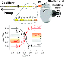 Graphical abstract: Microfluidic droplet-based liquid/liquid extraction modulated by the interfacial Galvani potential difference