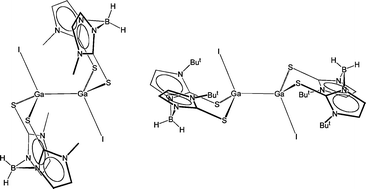 Graphical abstract: Bis(2-mercapto-1-R-imidazolyl)hydroborato complexes of aluminium, gallium, indium and thallium: compounds possessing gallium–gallium bonds and a trivalent thallium alkyl