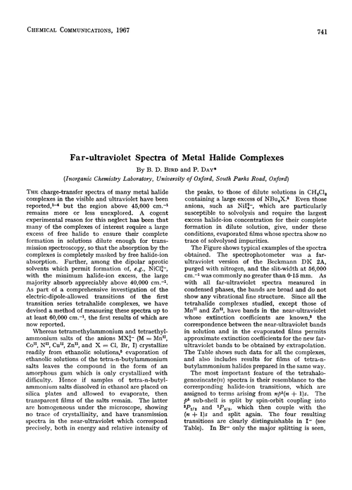 Far-ultraviolet spectra of metal halide complexes