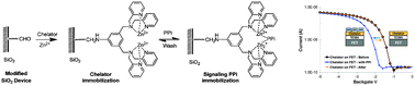Graphical abstract: Surface immobilizable chelator for label-free electrical detection of pyrophosphate