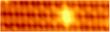Graphical abstract: Real-space observation of local anisotropic correlation between buckled dimers on Si(100) induced by a bidentate adsorbed molecule