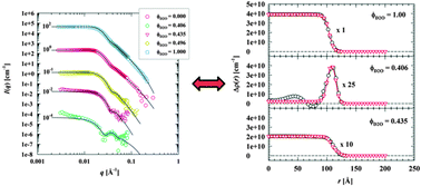 Graphical abstract: Microstructure of supercritical CO2-in-water microemulsions: a systematic contrast variation study