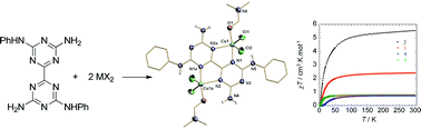 Graphical abstract: Synthesis, structure and magnetism of homodinuclear complexes of Co, Ni and Cu supported by a novel bitriazine scaffold