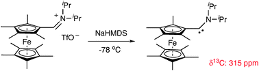 Graphical abstract: A persistent (amino)(ferrocenyl)carbene