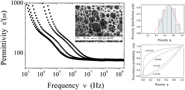 Graphical abstract: Geometrical characterization of polymeric matrices by means of dielectric spectroscopy measurements